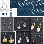 60pcs Safety Non-Allergenic Plastic Earring Hooks Ear Wire Anti Allergy Hooks Earring Findings DIY Jewelry Making for Sensitive Ears (5 in 1 Color) - color: 5-in-1 Color Hook 60pcs