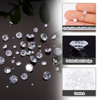 Fashewelry 50Pcs Tiny Cubic Zirconia Faceted Rhinestone Cabochons 1mm 2mm 3mm 4mm 5mm Clear Pointed Back Crystal Diamante Gems for Nail Art Craft Replacing Jewelry - color: Clear, size: 1mm/2mm/3mm/4mm/5mm-Zirconia