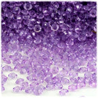 The Crafts Outlet 1,000pc Faceted Plastic Transparent Beads Rondelle 6x4mm Multi Mix Beads