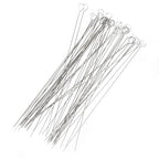 The Beadsmith Twisted Beading Needles - 2.5" (6.35 cm) Collapsible Eye Beading Needle, Medium (0.3 mm Diameter), Stainless Steel Flexible Wire for Stringing, Jewelry Making, Pack of 50 - style: Medium