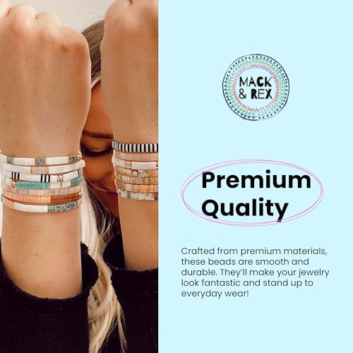 Mack and Rex Tila Bead Mixes (Autumn Rush) – Full-Size, Half-Tila, Quarter-Tila, and Czech Tiles – Variety Pack with 5mm Tila Beads & 6mm Czech Tiles – Ideal for Jewelry Making - color: Autumn Rush, size: 10 Gram Bag