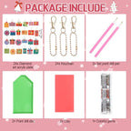 Huquary 24 Pcs Diamond Art Christmas Ornaments 5D DIY Christmas Diamond Arts Painting Keychains Xmas Hanging Painting Kits Gift Boxes Crystal Rhinestone Craft for Home Winter Holiday Gifts - style: Gift Boxes