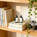 Penguin Gifts for Him Her Boyfriend Girlfriend, Set of 2 Ceramic Penguin Figurines Forever Love Anniversary Birthday Gifts for Women Men, Romantic Valentines Gift for Wife Husband Couples Cute Decor - style: Penguin(2 Set）