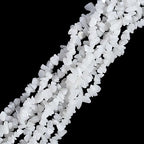 LAIDANLA White Jade 400pcs Natural Chip Stone Beads 5-8mm Healing Crystal Irregular Gemstones Drilled DIY Loose Rocks Bead Crystal for Bracelet Earrings Necklace Jewelry Making Crafting - color: Y-White Jade