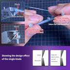 RUITOOL Model Nippers,Gundam Model Tools for Beginners to Repair and Fix Plastic Models, Ultra-thin Single-edged Non-slip Grip,4.7 Inch Sharp Cutters for Gunpla Model Building - color: Purple