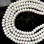 350Pcs 6mm Faceted White Glass Crystal Briolette Beads for Jewelry Making, Bracelets, Earrings, Wind Chimes, Suncatchers - color: Ci White, size: 6mm