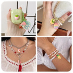 Cheriswelry Cup Cake Resin Pendants Lovely Food Sweet Dessert Dangle Charms Links Hanging Ornament with Metal Loop Fruit Pendants for Key Chains Bracelet Necklace Jewelry Making - color: Ice Lolly & Cake Roll-Mixed Color