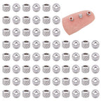 UNICRAFTALE 200pcs 3mm Stainless Steel Rondelle Spacer Beads for DIY Earring Jewelry Making - color: Stainless Steel Color