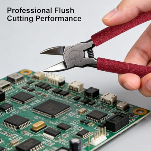10 Pcs 6" Precision Wire Cutters Spring Loaded Flush Cutters Sharp Side Cutter Clippers Diagonal Cutting Pliers for Jewelry Making, Crafts, Electronics, Zip Ties