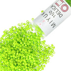Miyuki Delica Seed Beads – Size 11/0 (1.6 mm), DB2121, Duracoat Opaque Kiwi, 7.2 g, Approx. 1440 Beads, Made in Japan - color: DB2121 - Duracoat Opaque Kiwi