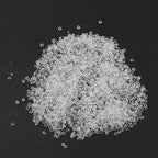 Perlin Glass Seed Beads 2mm 11/0 Round Mini Small Pony Beads 6500pcs for Making Earrings Bracelets Pendants Waist Jewelry DIY Handmade Transparent Color Kit (White) - color: White