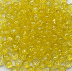 200PCS Glass Beads 8mm Glass Beads for Bracelets Necklaces Jewelry Making DIY Crafts (Yellow Crackle) - color: 1Yellow Crackle