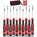 11-Piece Precision Screwdriver Set - Magnetic Mini Screwdrivers for Eyeglasses, Watches, Computers, Laptops, Phones - Phillips, Slotted, Torx, Non-Slip Handle, Portable Storage Bag Included - style: 11 PCS Precision (Electronics)