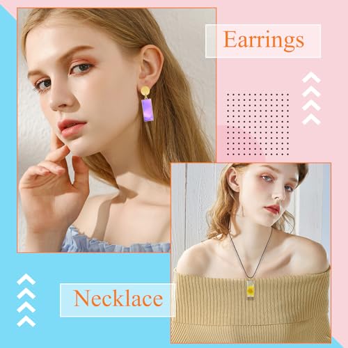 50pcs Open Bezel for Jewelry Making,Open Back Bezel Pendants Hollow Frame Pendants Opens Bezels Trays Rectangle Pendant for Resin Casting Necklaces Earrings Making Supplies DIY Crafts Supplies(K Gold) - color: K Gold;Rectangle;Style A