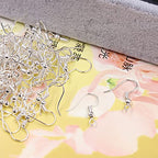600Pcs Hypoallergenic Earring Hooks, Silver Earring Making Kit, Supplies with Earring Backs and Jump Rings for Jewelry Making (Silver) - color: Silver