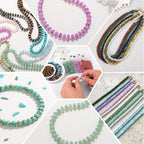 Raicegs 100pcs 5×8mm Rondelle Amethyst Beads Natural Gemstone Beads Abacus Disk Stone Loose Beads for Jewelry Making DIY Bracelets Necklace - color: Amethyst, size: 5×8mm Rondelle