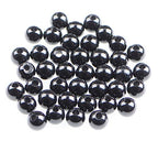 AD Beads Natural Gemstone 8mm Round Loose Beads Big Hole 2.5mm Sized 40pcs (Black Onyx) - color: Black Onyx