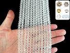 900PCS 6mm Matte White Frosted Round Glass Beads Bracelet Space Loose Smooth Beads for Jewelry Making, Earring, Necklaces, Keychains, Lanyards & Adult Crafting - size: 6mm White #360