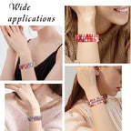 Ornaland Heishi Surfer Bracelets Set Polymer Clay Heishi Beads Stretch Bracelets Multi-Layer Stackable Friendship Bracelets Bohemia Summer Beach Jewelry for Women - color: Christmas style