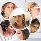 925 Sterling Silver Earrings Post, 12Pcs 3/4/5mm Ball Ear Studs with Loop Hypoallergenic Sterling Silver Findings Supplies Studs Posts for Dangle Earrings Butterfly Backs Replace Jewelry Making Set - color: Ball_Silver