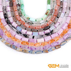 GEM-Inside 28Pcs 8x12mm Natural Gray Onyx Botswana Agate Stone Gemstone Faceted Freeform Tube Column Chakra Beads for Jewelry Making Full 15" Strand Power Energy - color: Gray Onyx Botswana