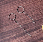 60 Pcs Necklace Extension Chain Metal Silver Gold Twist Removable Tail Extender Chains for Jewelry Making Bracelet Anklet Keychain DIY Kit (Silver, 5 cm) - color: Silver, size: 5 cm