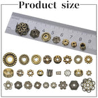 400 PCS Bead Cap Findings, Flower Spacer Beads, Tibetan Daisy Metal Alloy Jewelry Spacers for Bracelet Necklace Earrings Jewelry Making