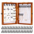 Tapeera Folding Peg Board Display Stand For Vendors 40 Hooks Included - Jewelry Display For Craft Show - Tabletop Pegboard Earring Display For Vendor Event - Bracelet Display Rack For Selling Keychain