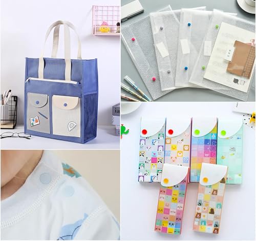 T5 Plastic Snaps, Lemonfiter 400 Sets Snap Button Kit with Snap Pliers Set, 20 Colors No-Sew Snaps for Sewing, Clothing Diapers Bibs Rain Coat Crafting - style: 20 Foam Color 400 Sets
