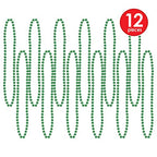 Party Beads - Small Round - size: 12-Pack, style: Green (12-Pack