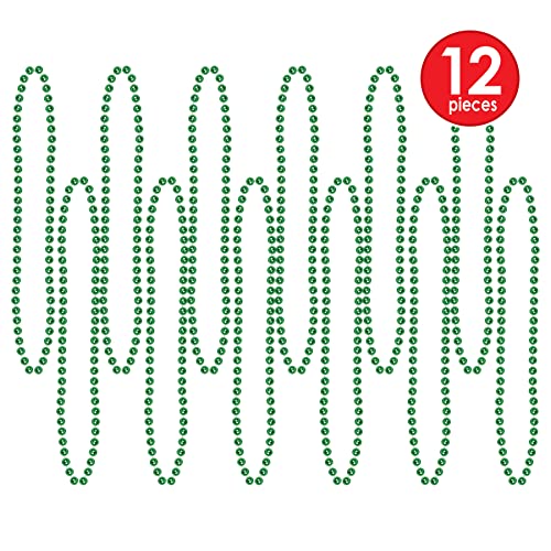 Party Beads - Small Round - size: 12-Pack, style: Green (12-Pack