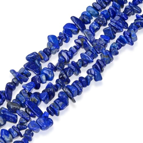 Adabele 31 Inch Natural Lapis Lazuli Gemstones Chip Loose Beads Drilled Hole Free Form 5mm-8mm Gem Stone Spacer for Craft Jewelry Making GZ1-19 - color: Lapis Lazuli, size: 31 Inch/1 Strand