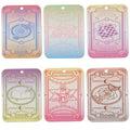 SUNNYCLUE 1 Box 24Pcs 6 Colors Tarot Card Charms Divination Charms Bulk Rectangle Plastic Magic Astrology Colorful Acrylic Card Pendants for Jewelry Making Halloween Necklace Bracelet Earrings DIY - style: Tarot 2
