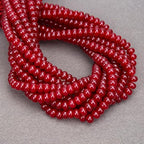 BONNY BOXX 1 Strand Natural 5 * 8mm Garnet Jade Rondelle Beads, Natural Abacus Disk Stone Beads Loose Spacer Gemstone for DIY Bracelet Necklace Jewelry Making - color: Garnet Jade, size: 5*8MM
