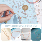 UNICRAFTALE 250pcs 3/4/4.5/5/6mm Open Jump Rings Rose Gold Jump Rings Stainless Steel Round O Rings Connectors for Chainmail Jewelry Bracelet Necklace Making - color: Rose Gold