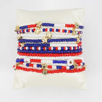 Twinfree Bohemia Beaded Bracelet for Women, Polymer Clay Stretch Bracelets - color: color 3