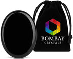 Black Obsidian Worry Stone – Genuine Thumb-Palm Crystal for Protection, Grounding & Anxiety Support – Pocket Meditation & Fidget Tool - color: Black Obsidian