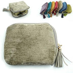 Travel Jewelry Case, Travel Jewelry Organizer, Travel Jewelry Bag with Zipper, Small Travel Jewelry Pouch for Necklaces Bracelets Bangles Rings Earrings Gemstones Storage (grey) - color: grey