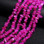 Chip Shells, 260pcs 5-8mm Irregular Beads with Holes, Rose Red Shell & Ruby Chip Beads for Jewelry Making - color: Rose Red