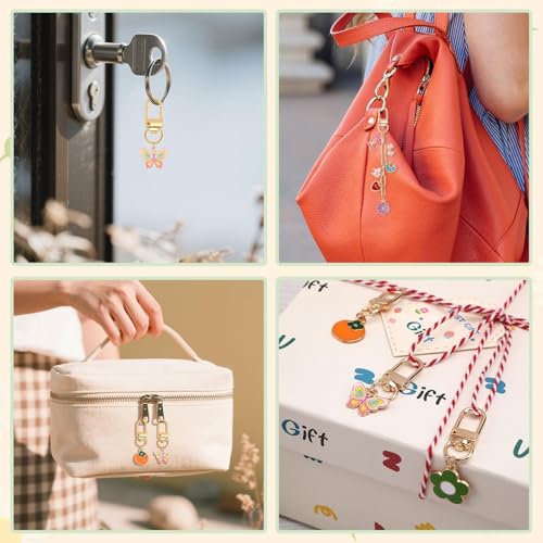 AUGSUN 189Pcs Keychain Making Kit, Charm Jewelry Chain Making Crafts Including 60 Charms 12 Keychain Clips Hooks 15 Extender Chains 100 Jump Ring and Jewelry Plier for Crafts Accessories - style: Grace