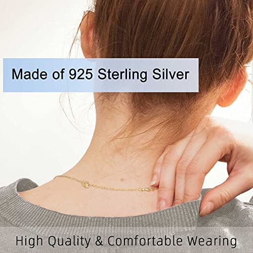 Gold Necklace Extender 14K, 925 Sterling Silver Necklace Extenders Gold Chain Bracelet Anklet Jewelry Extension for Necklaces, 3 Piece Set (2, 3, 4 Inches) - color: Gold, size: 2 3 4 inch