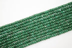 Z.A Gems Natural Green Jade Faceted Beads- 4 mm Round Beads - Natural Gemstone Beads for Jewelry Making Strand 15 Inch. - size: 4 mm