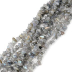HAAMIIQII 5-8mm Natural Labradorite Chips Irregular Chip Stones Loose Gemstone Energy Healing Beads for Jewelry Making Strand 30 Inch - color: Labradorite