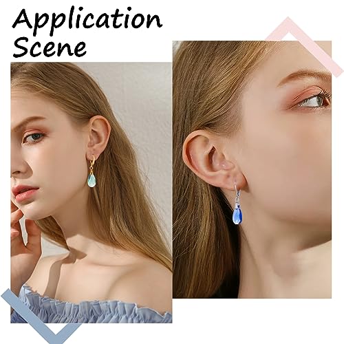 SUNNYCLUE 1 Box 40Pcs Earring Leverbacks Leverback Ear Hooks 304 Stainless Steel Leverback Earring Findings French Earring Hooks Earwires Leverbacks for Jewelry Making Accessories DIY Dangle Earrings - color: 1 Box 40pcs Earring Leverbacks With Pinch Bail