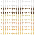 SUNNYCLUE 1 Box 100Pcs 5 Colors Glue On Leaf Bails Brass Pendant Bail Gold Silver Antique Bronze Metal Leaves Shaped Pinch Basic Cabochon Charm Tray for Jewelry Making Pendants DIY Craft Findings