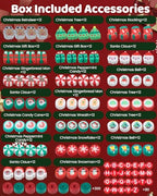 Taybonds Christmas Polymer Clay Beads, 10mm Heishi Spacer Beads for Jewelry Making, Mixed DIY Crafts Supplies for Bracelet, Necklace, Earrings, Hair Accessories and Holiday Crafts - color: Christmas