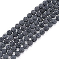 Craftdady 8mm Unwaxed Natural Lava Stone Beads 460Pcs Round Volcanic Rock Gemstone Loose Beads Energy Healing Chakra Beads for Jewelry Craft Essential Oil Bracelet - color: Dark Gray, size: 8mm