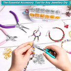 Yholin Jewelry Pliers and Jump Rings - Jewelry Making & Repair Kit for Bracelets, Necklaces, Wire Cutters, Chain Nose Pliers