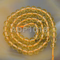 AD Beads Natural Gemstones 8mm Round Loose Beads 15'' ~ 16'' Pick Stone (Smooth Citrine Quartz) - color: Smooth Citrine Quartz