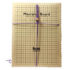 The Beadsmith Macrame Board, 11.5 x 15.5 inches, 0.5-inch-Thick Foam, 10x14 Grid for Measuring, Bracelet Project with Instructions Included, Create Macrame and Knotting Creations - size: 14 Inches X 10 Inches